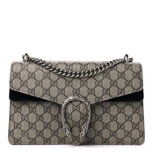 GG Supreme Monogram Small Dionysus Shoulder Bag Black